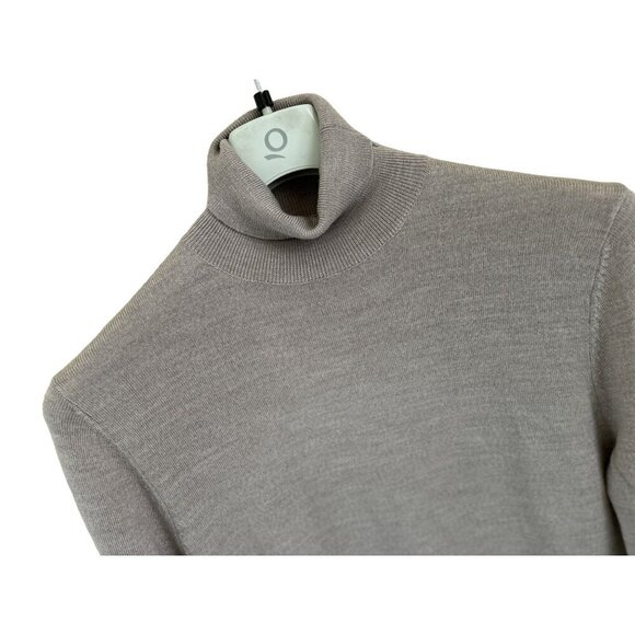 ASOS Merino Wool Knitted Turtleneck Pullover Sweater Dusty Pink/Gray Size Large - Picture 3 of 8